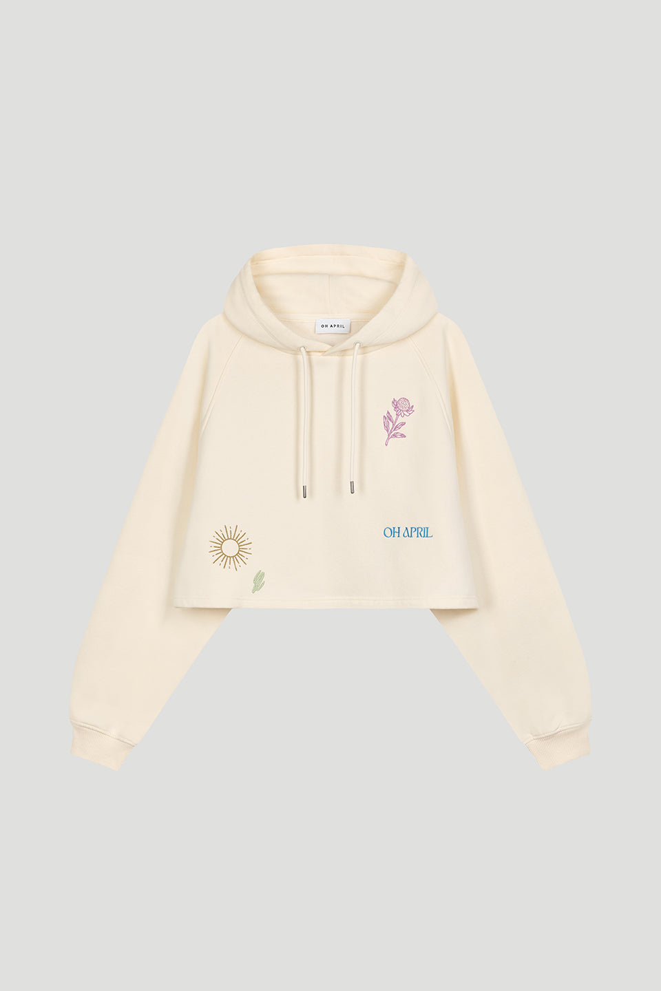 Cropped Hoodie Scribble