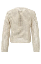 Lade das Bild in den Galerie-Viewer, Mesh stitch cardigan with zipper
