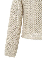 Lade das Bild in den Galerie-Viewer, Mesh stitch cardigan with zipper
